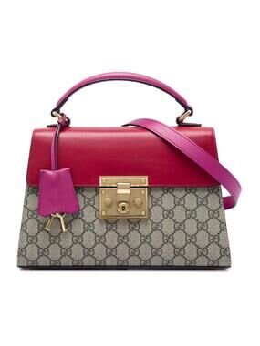Gucci Small Gg Supreme Padlock Satchel #338244G97B